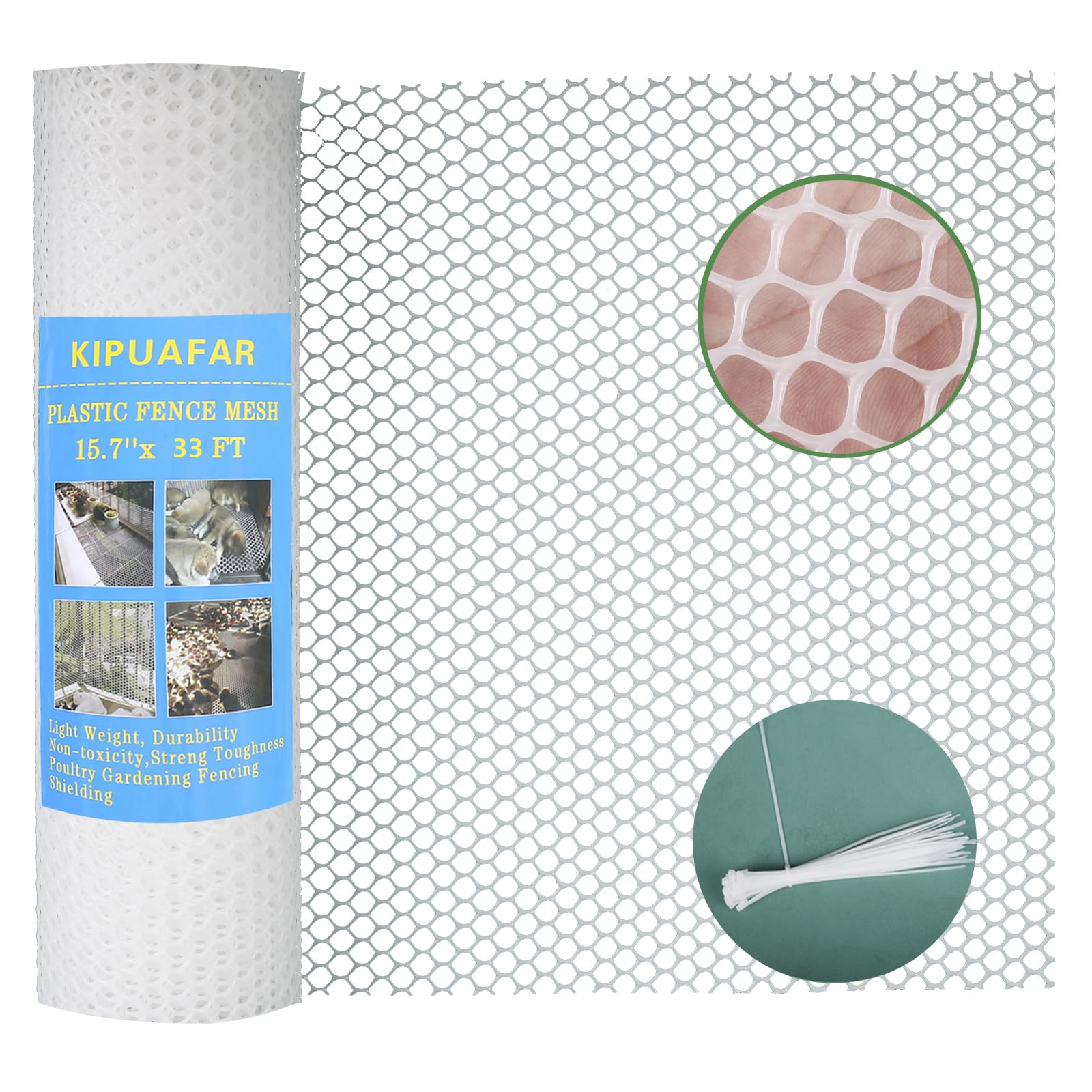 Pet Proof Barrier Net, Black Plastic Chicken Wire Mesh Fencing 40CM*10M, Balcony Cat Safety Net & Garden Snake Barrier, Heavy Duty Protection for Chicken Coops, Rabbit Hutches, Dog Kennels