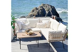 YITAHOME Rattan Outdoor Couch Sectional, 4 pcs