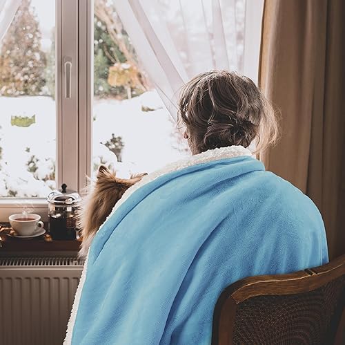 Miniatura 167 de Utopia Bedding - Manta sherpa de tamaño decorativo [negro, 50 x 60 pulgadas], manta reversible de vellón gruesa y cálida de 480 GSM, para cama