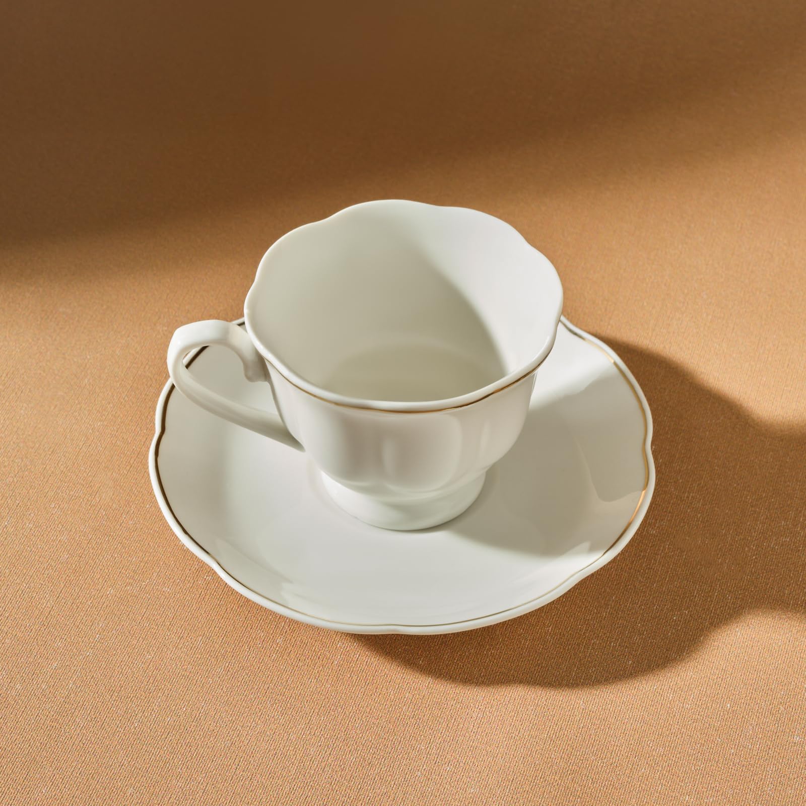 KARACA Cloche Set de gobelets à café pour 6 personnes 90 ml, Service à café, Design unique, Ambiance Soin