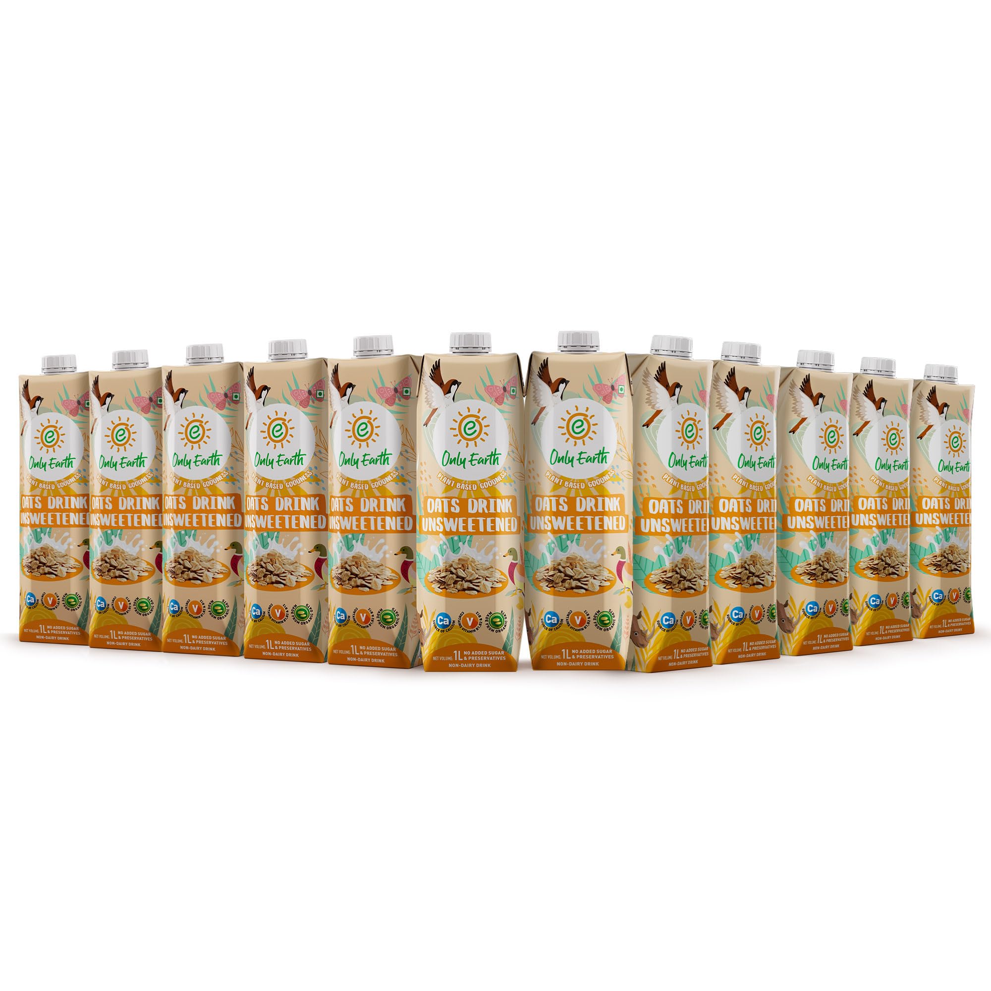 Only Earth Oats Beverage | Unsweetened Drink | Lactose Free | Preservatives Free | Plant Based | Dairy Alternative | Source of Calcium | Source of Vitamin B1, B2 & B12 1 Litre (Pack of 12) (B09W5FDNX7) Amazon Price History, Amazon Price Tracker