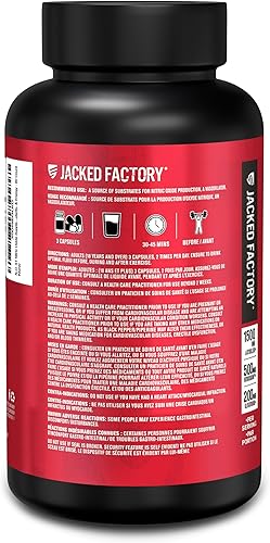 Vista 3 de N.O. XT Suplemento de óxido nítrico con nitrosigina L arginina y L-citrulina para crecimiento muscular, bombeos, vascularidad y energía, fuerza