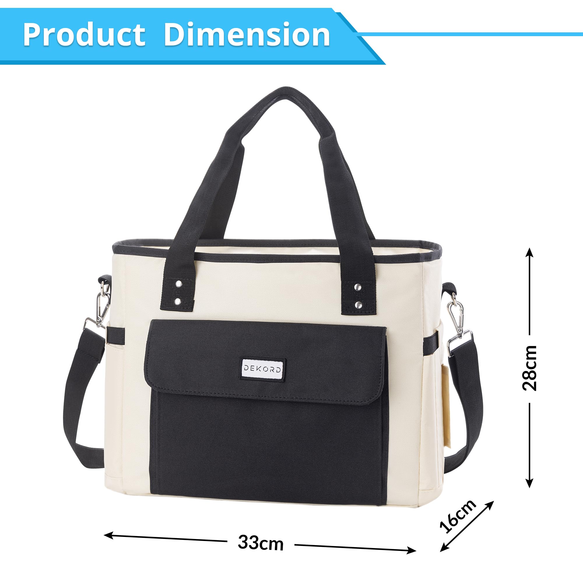 Sac Isotherme Grand Format Dewdat - 26x17x24 Cm, étanche, Avec Bandoulière, Pour Pique-nique, Randonnée, Bureau