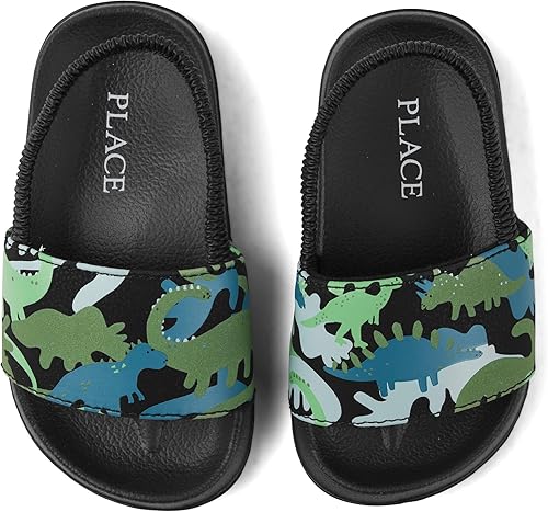 The Children's Place boys Baby Boys and Toddler Everyday Slide Sandals With Backstrap