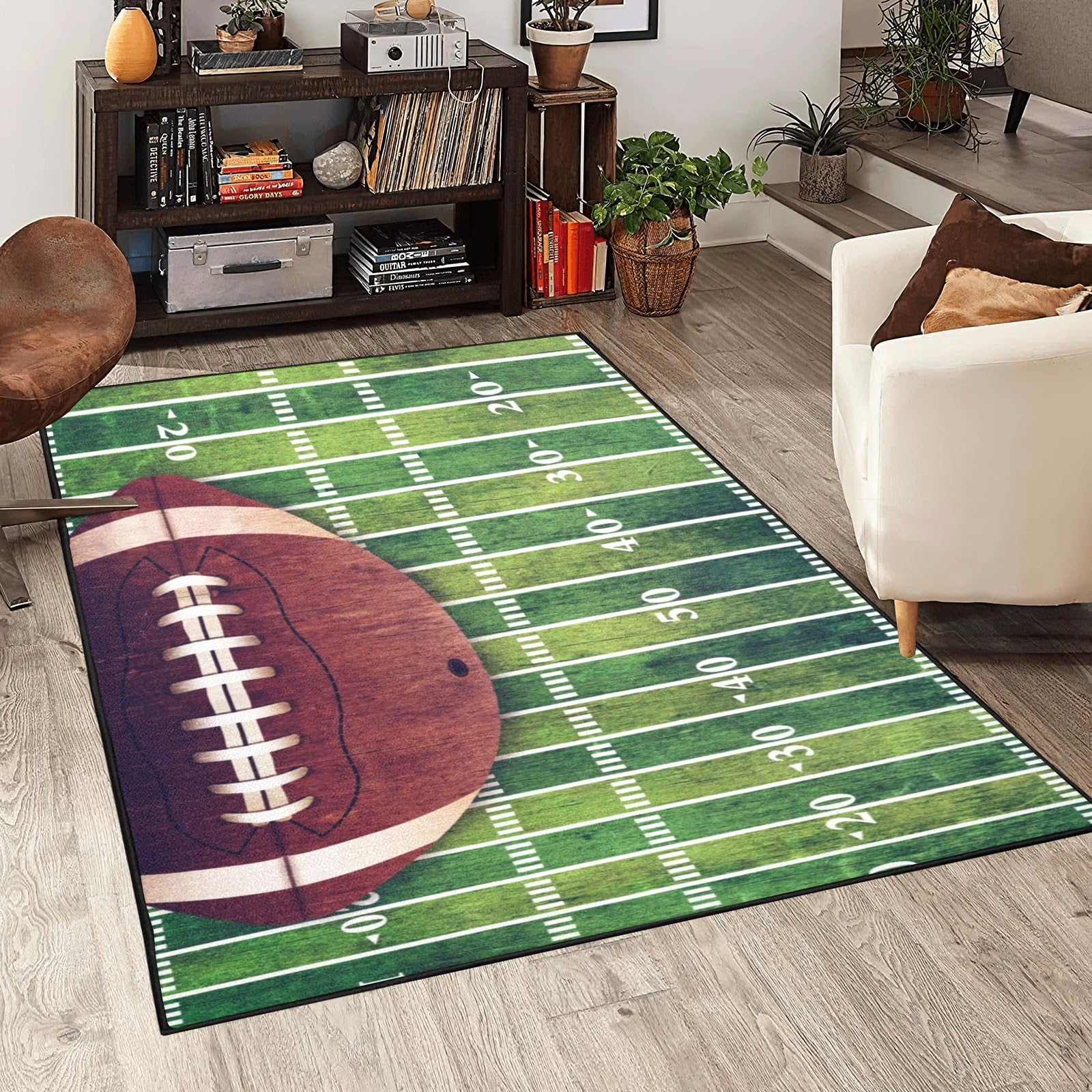 Amazon.com: Sports Area Rug Retro American Football Field