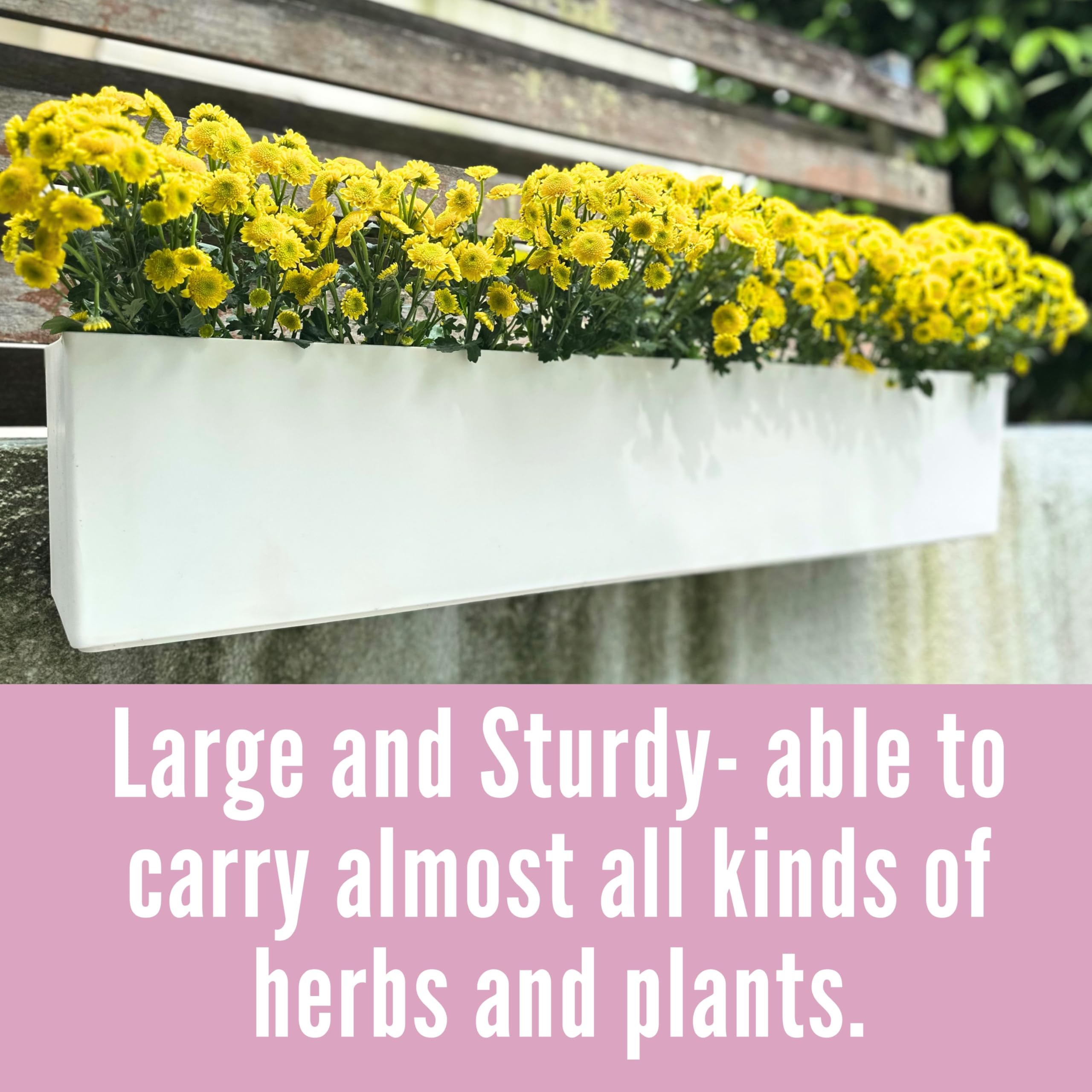 Amazon.com : LaLaGreen Hanging Planter Boxes (2 Pack, 40