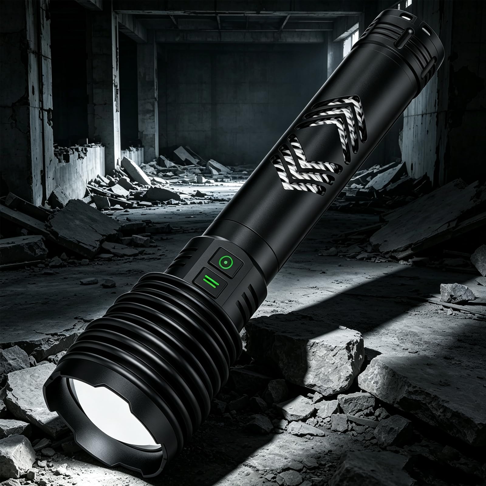 Flashlights 600,000 High Lumens, 6 Modes with Fast Charge, Super Bright Rechargeable Powerful Flashlight