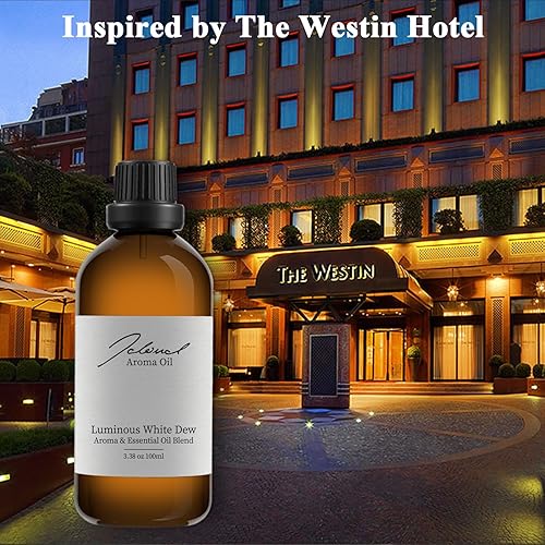 Miniatura 3 de JCLOUD Aceite esencial de rocío blanco luminoso inspirado en Westin Hotel  Colección de hotel - Aceite difusor de aromaterapia puro con naranja y