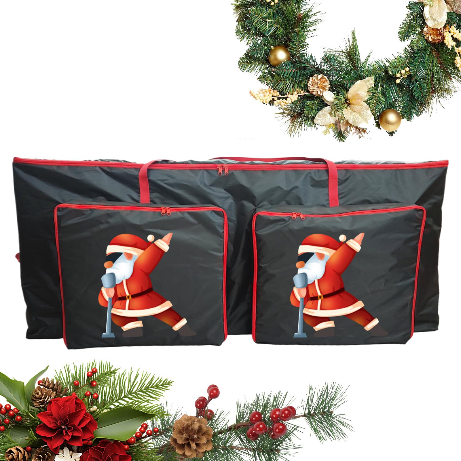 Boîtier de rangement pour couronne et décorations de Noël étanche pour placard