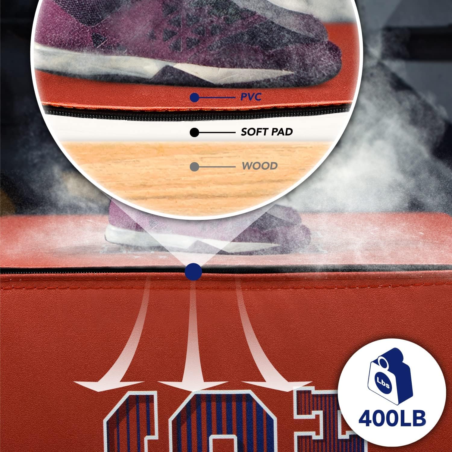 Yes4All 3 in 1 Soft Plyo Box con Anima in Legno, Scatola pliometrica in Schiuma per Esercizi, Crossfit, MMA, Allenamento pliometrico, Disponibile in 4 Misure