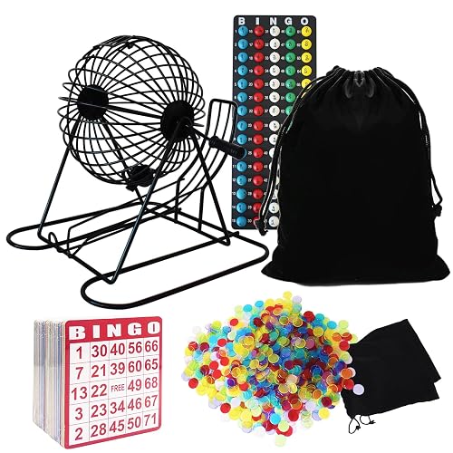 Yuanhe Complete Bingo Game Set - Includes 8" Metal Round