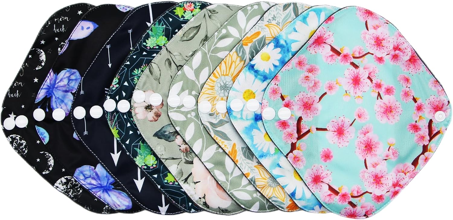 Random Prints Small Size Cloth Menstrual Pads Reusable Sanitary Pads (S-5 PCS-Random photo 6