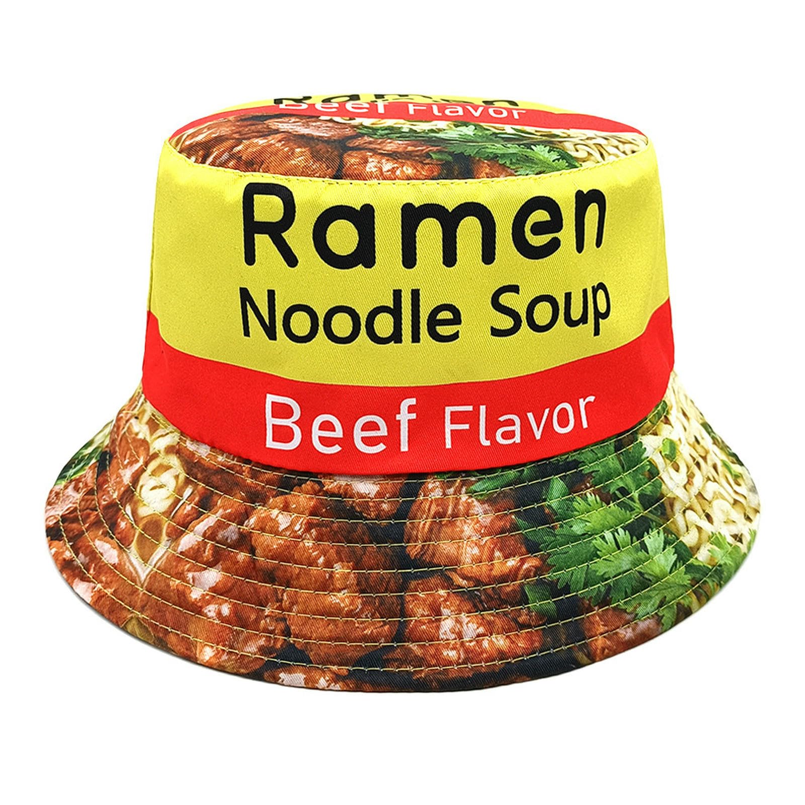 Dzianinowe czapki ramen zupa nadruk czapka dla mężczyzn i kobiet, modne wszechstronne słońce na zewnątrz