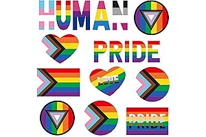 16 Rainbow Magnetic Stickers for Cars and Refrigerator Decoration