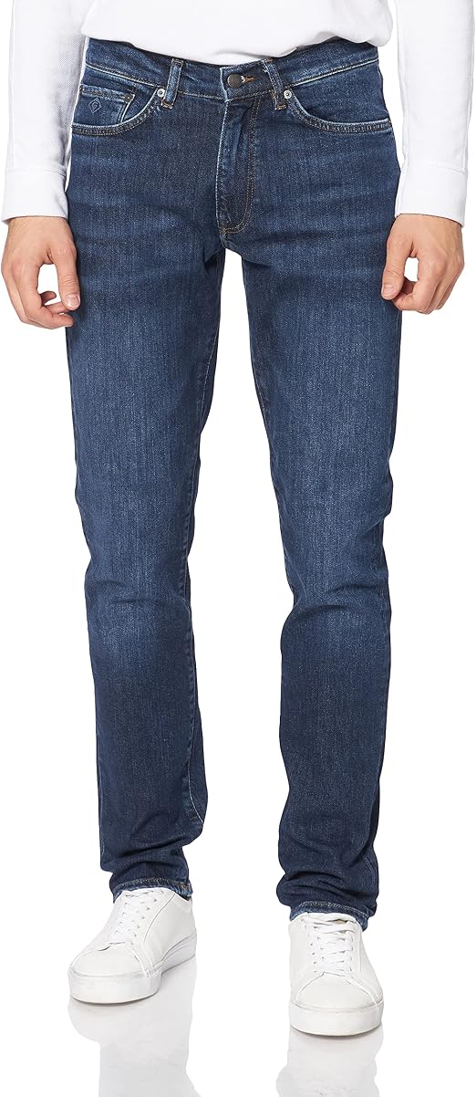 GANT Men's Hayes Jeans Slacks, Dark 