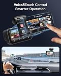 REDTIGER 4K Dash Cam Avant et Arrière 2.5K, STARVIS 2 IMX678 x NocturaTM, double HDR La vision nocturne de la lumière noire, 30MB/s 5,8GHz WiFi6, écran tactile DashCam avec le contrôle de la voix, 24H Mode de stationnement,128GB Carte(VC70)