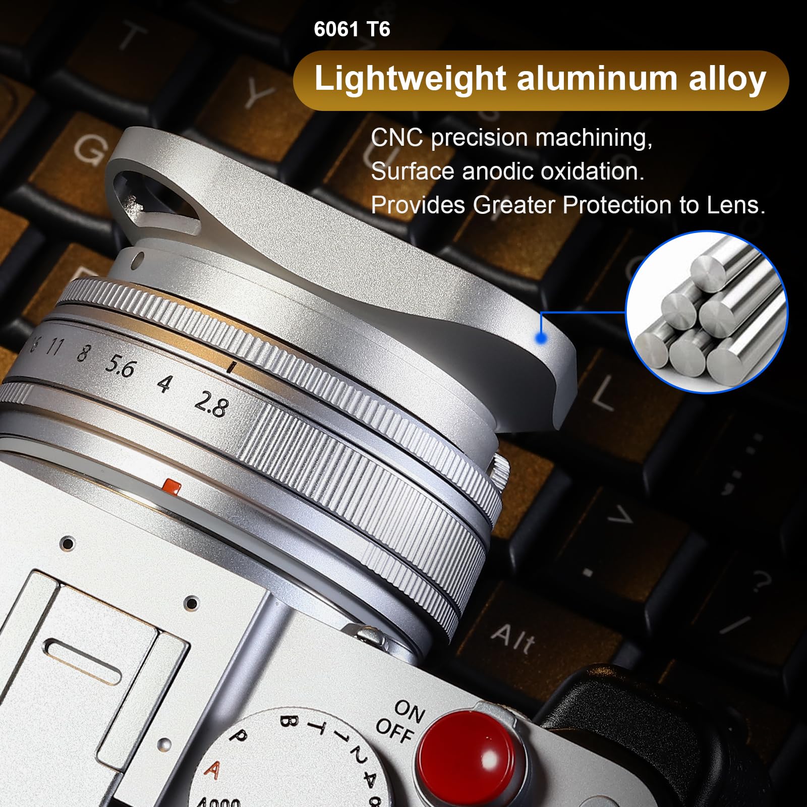 Amazon.com : Haoge Metal Squaret Lens Hood for Fujifilm XE5 XF