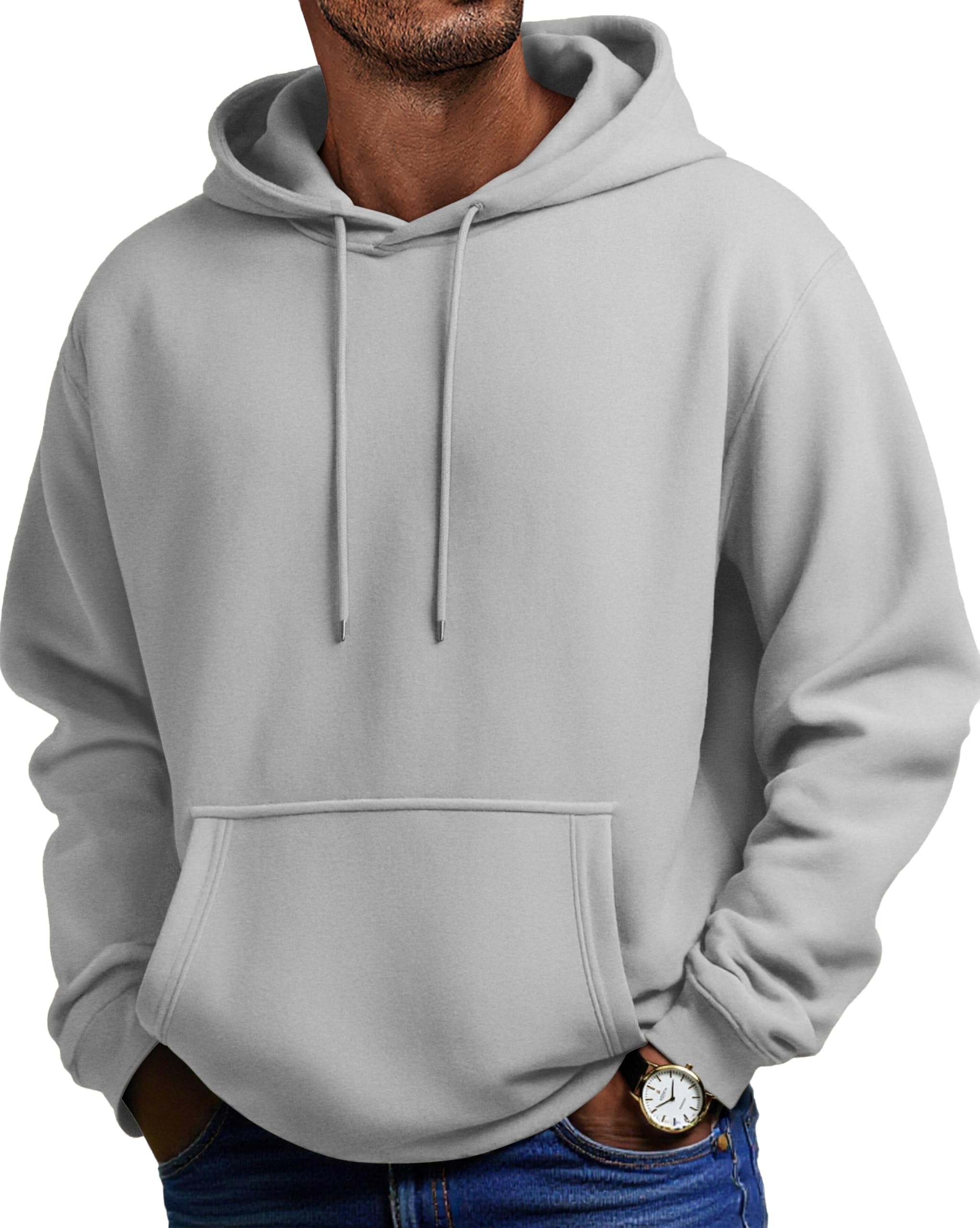 COOFANDY Felpe con Cappuccio Uomo Maniche Lunghe
