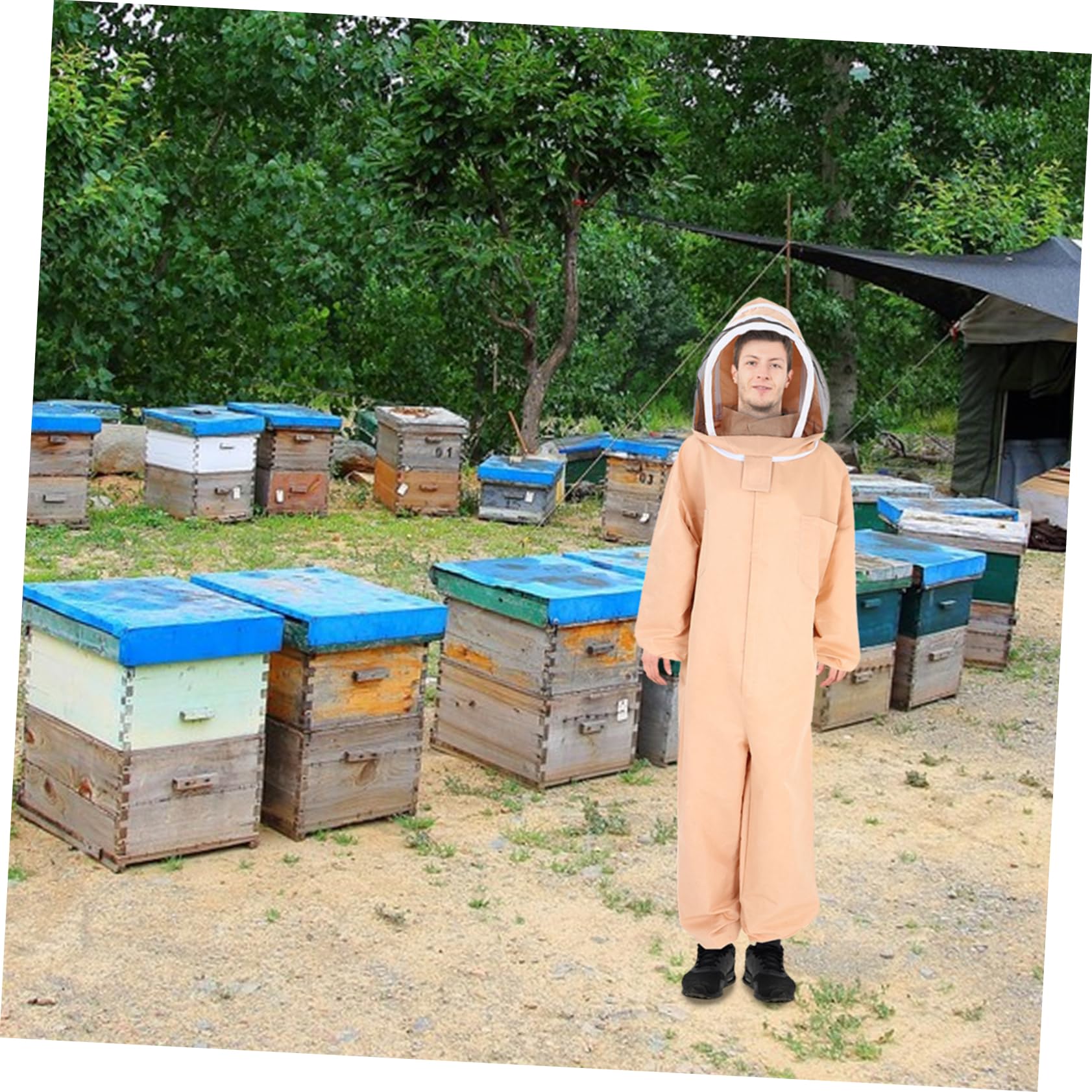BESPORTBLE 660g Apicoltura Con Per Abbigliamento Protettivo Per Apicoltori Copertura Xxl Per Esperti e Principianti