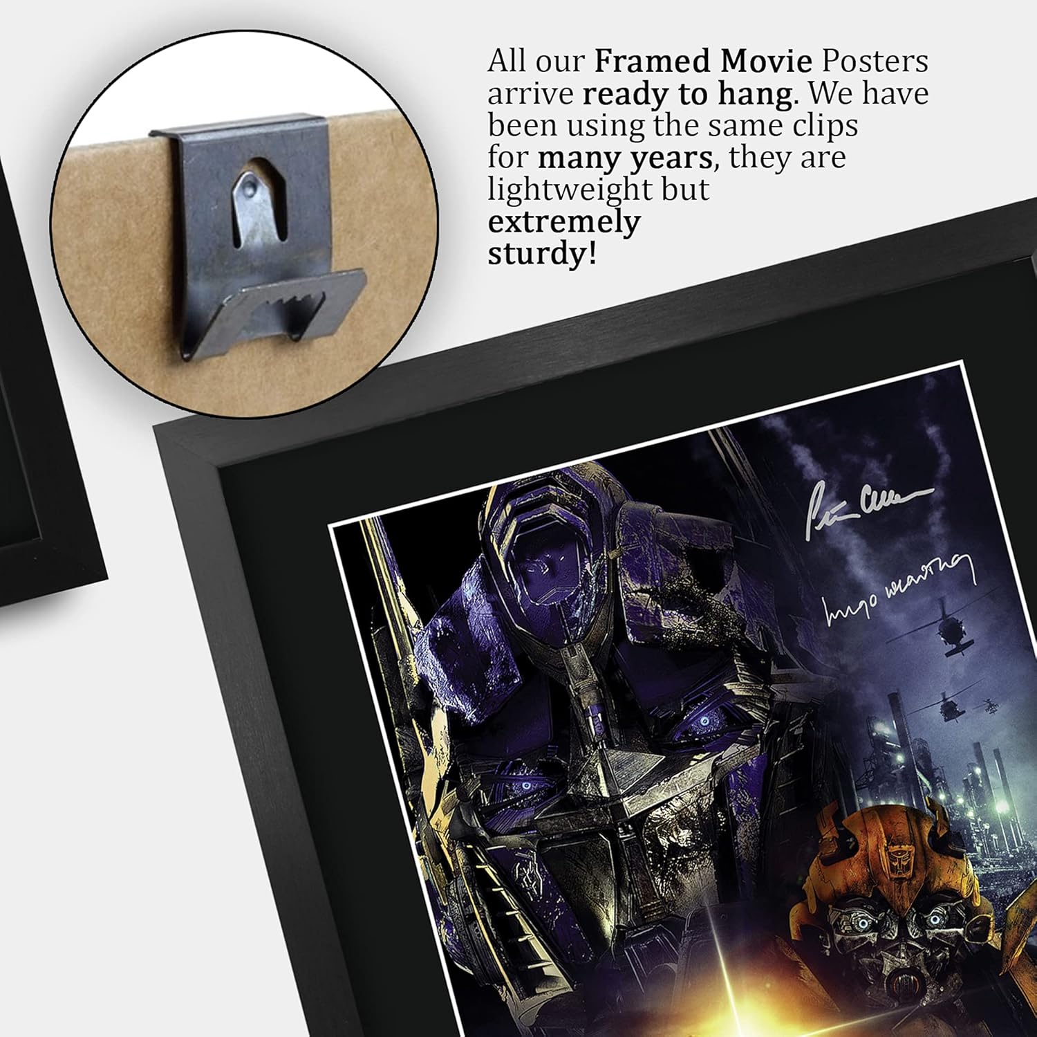 HWC Trading Transformers Revenge of the Fallen 2 16 x 12 inch Framed Gifts Printed Poster Signed Autograph Picture for Movie Memorabilia Fans - 16" x 12" Framed