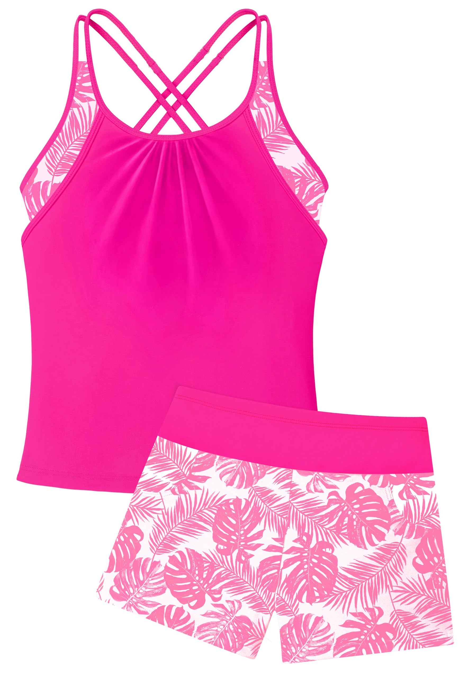 Photo 1 of HOZIY Girls' Tankini Set with Boyshorts