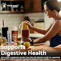 Vista 8 de WELLNESS LABSRX Polvo de melena de león, suplemento de hongos – 2000 mg – Suplemento de melena de león – Complementos cerebrales en polvo de hongo