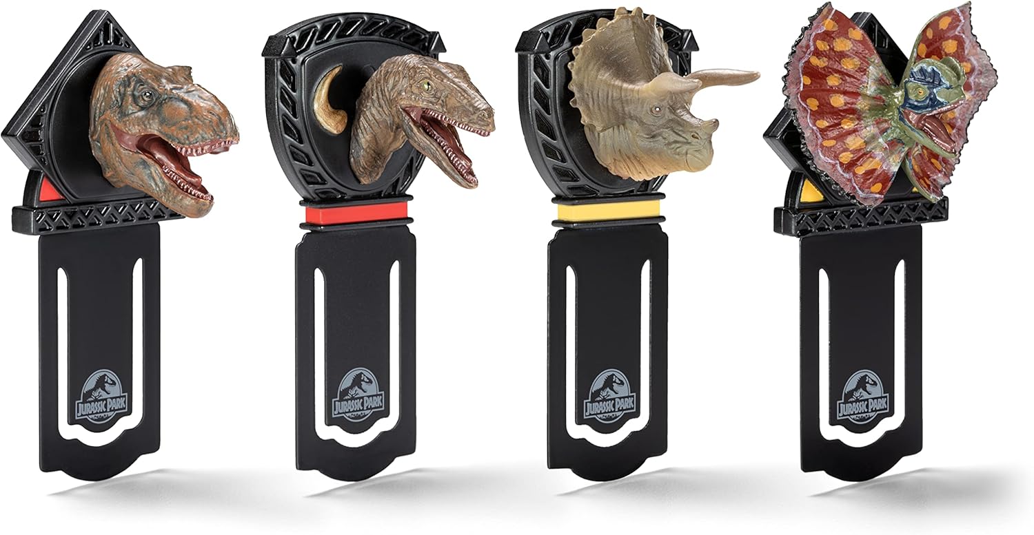 Jurassic Park Dinosaur Bookmark Set