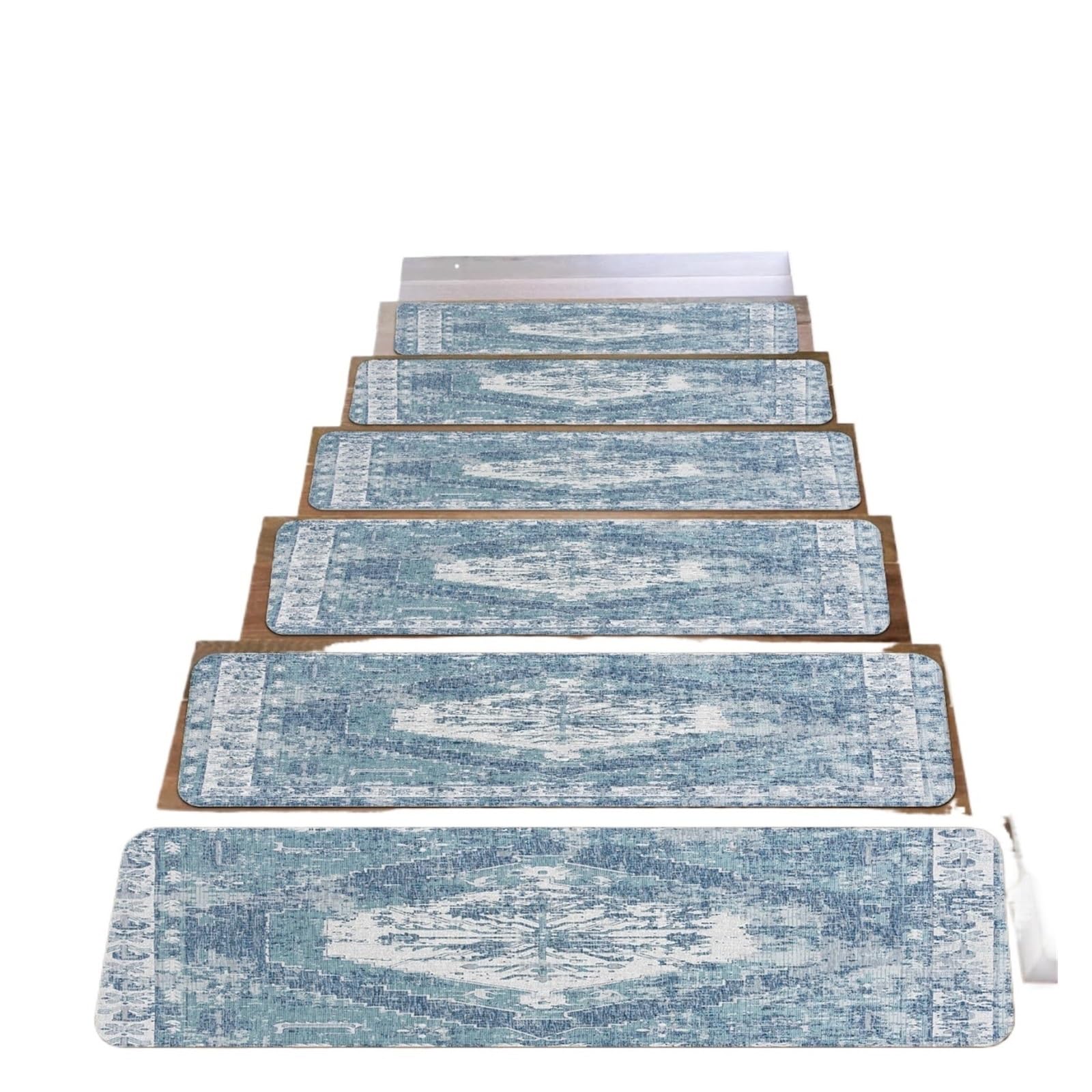 MFWHEFJ Stair Treads Stair Carpet Sets Slip Resistance Stair Tread Mats Step Rug For Stair 20X76cm Fit For All Stair(Red,7pcs)