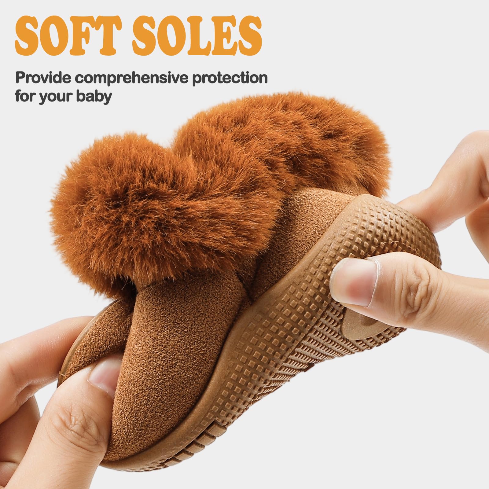 MK MATT KEELY Bottes Bébé Fille Hiver 0-5 Ans Bottines de Neige Enfant Chaussures Chaud Extérieur avec Semelle Caoutchouc Souples