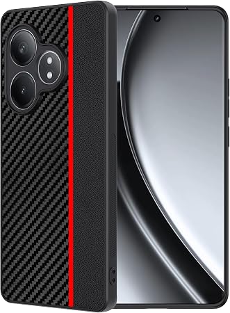 Custodia In Pelle PU Per Realme 8 E 8 Pro - Stile Business - Colore Arancione