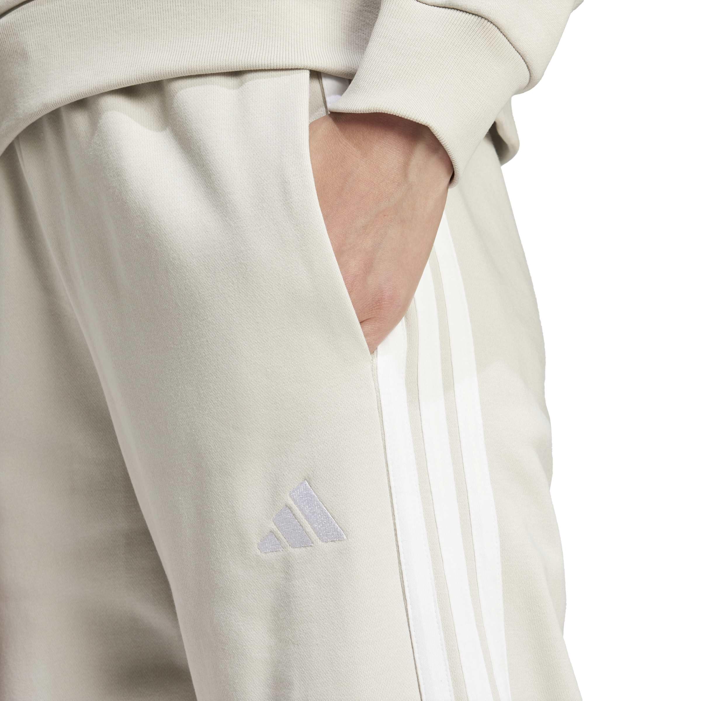 adidas Damen Golfhose Essentials 3-Stripes Open Hem French Terry