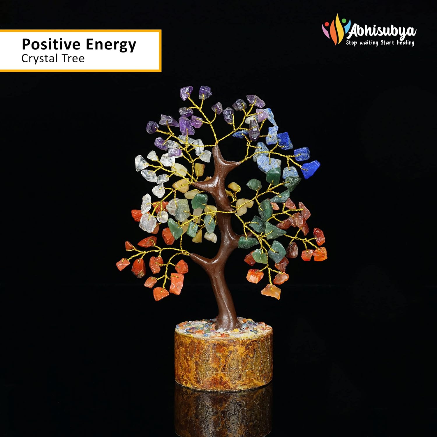 7 Chakra Tree of Life - Aesthetic Room Decor - Crystal Necklace - Nature Decor - Crystal Tree - Image 6