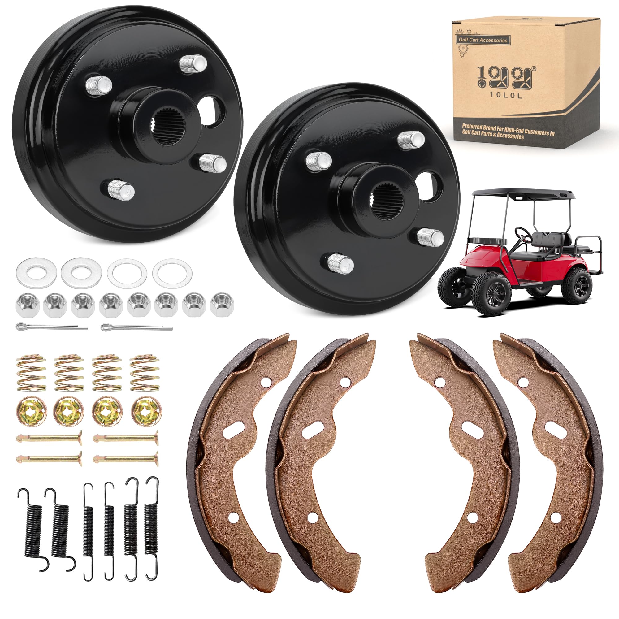 View 1 of 10L0L Golf Cart Brake Kit for EZGO TXT 1997-Up