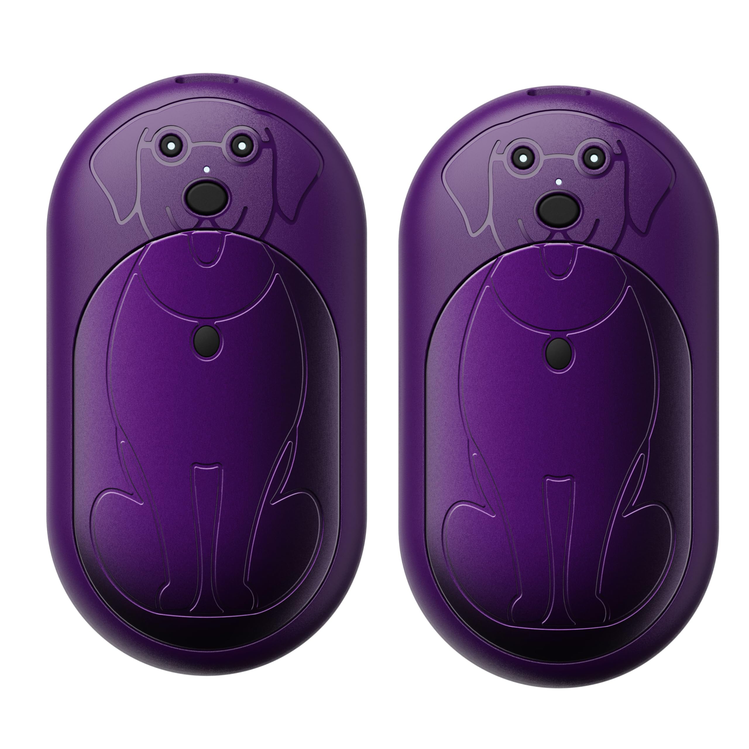 Rechargeable Hand Warmers 2 Pack, 6000mAh Battery Long Lasting, 3 Levels Heating Electric Pocket Hand Warmer, Winter Gift for Men and Women, Ideal for Golf Hunting Hiking Outdoor Activities - Purple