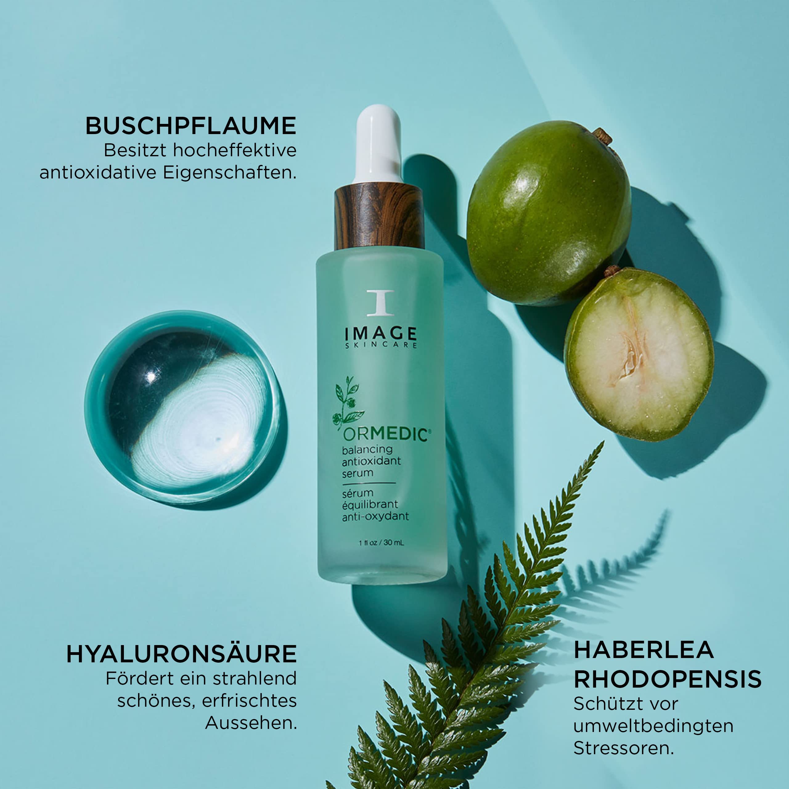 Hyaluron Serum – Image Skincare Ormedic Antioxidant Gesichtsserum 30ml - Tägliche Gesichtspflege mit Hyaluronsäure & Antioxidantien