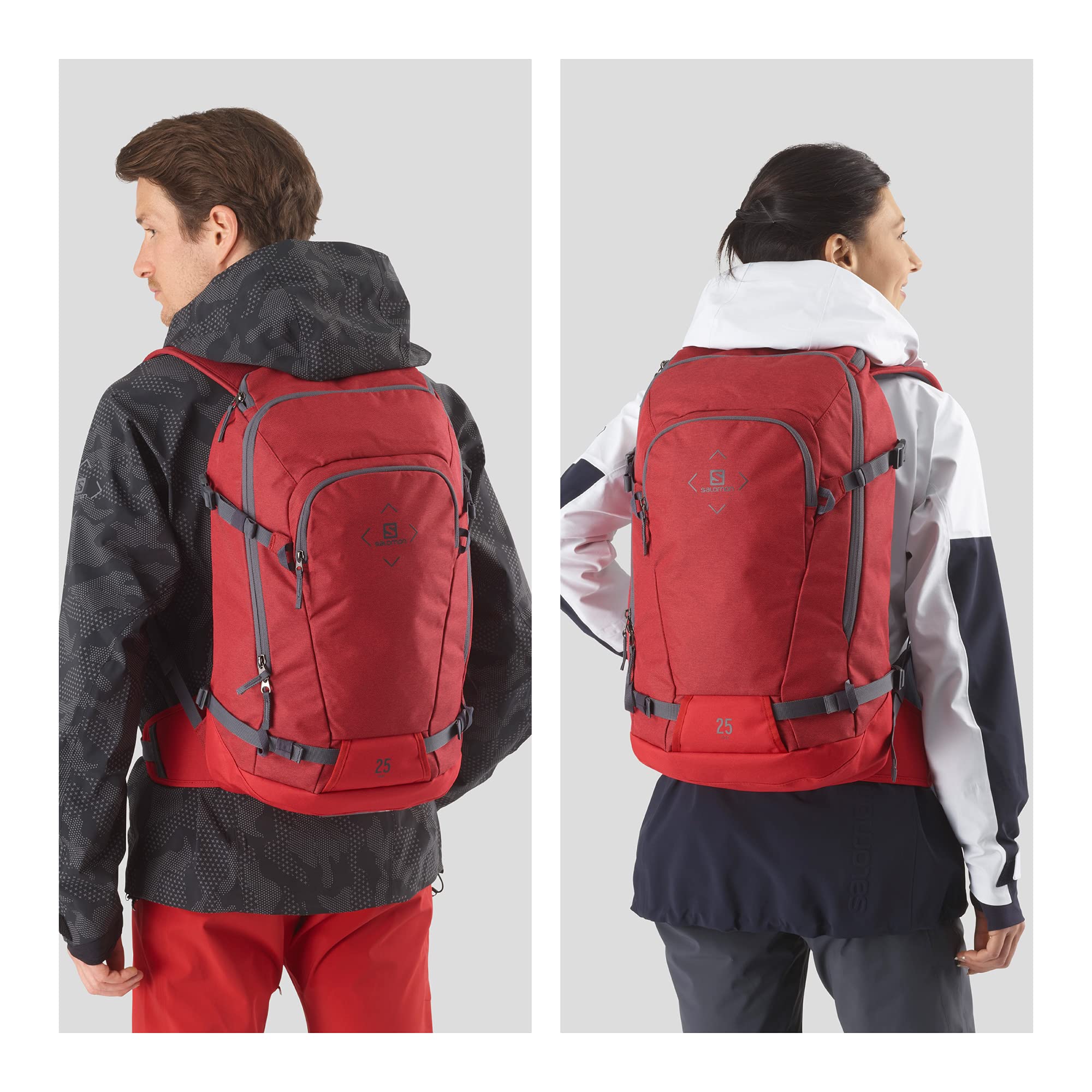 Salomon Side 25 Unisex Ski Snowboard Rucksack für Stiefel und Handschuhe Mountain bike MTB 25L
