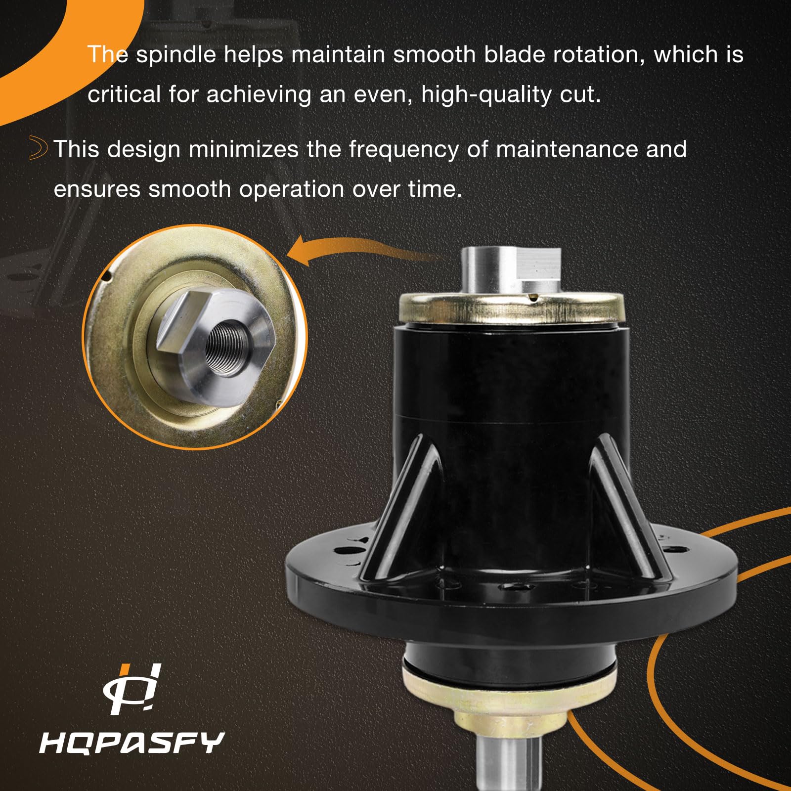 HQPASFY Husillo para cortacésped compatible con rodamientos de aluminio Outlaw Extreme XP Deck de 48, 54, 61 y 72 pulgadas, reemplaza 037-4000-00, 037-4000-50, 038-4000-50, 038-4000-50