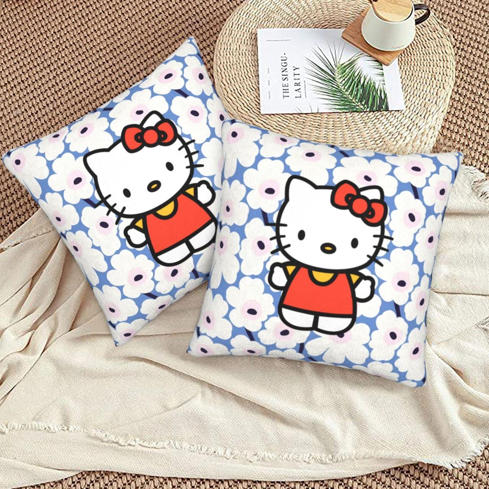 Amazon.co.jp: Asamike クッションカバー 45 × 45cm 2枚セット ハロー