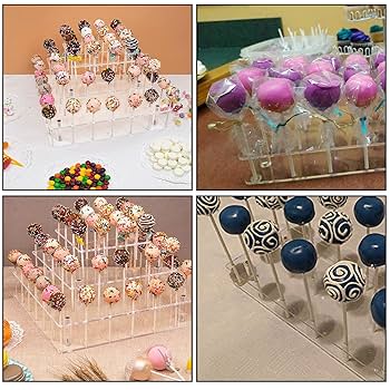 エレガントな4段アクリル製ロリポップ＆ケーキポップディスプレイスタンド ★ 71D0pLkI8-L._UF894,1000_QL80_.jpg