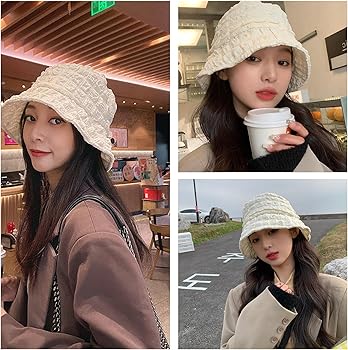 Amazon | [ビグッド] 深め被る可能 アジア頭型に向け バケットハット