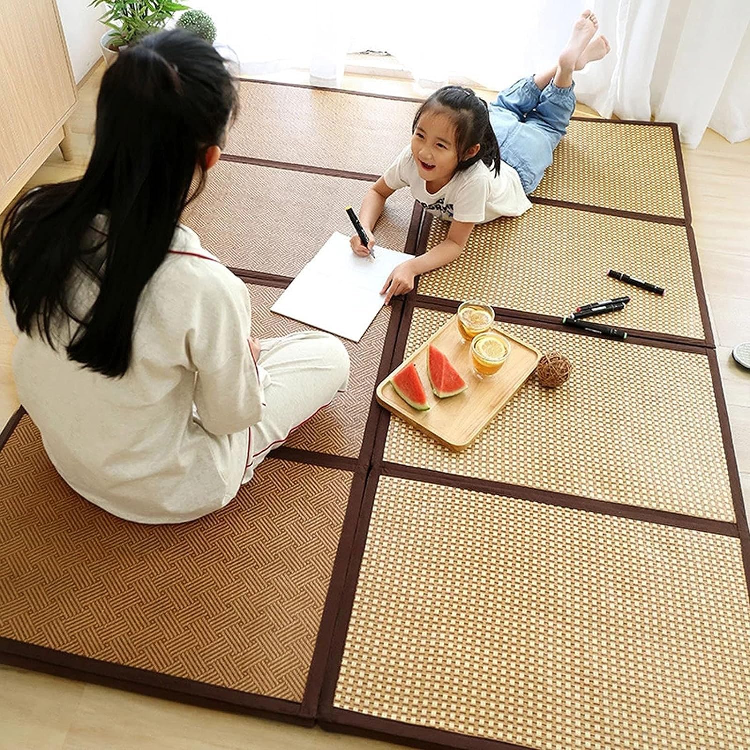 HM&DX Épais Futon Matelas de Sol Tatami, Matelassée Japonais HM&DX Épais Futon Matelas de Sol Tatami, Matelassée Japonais