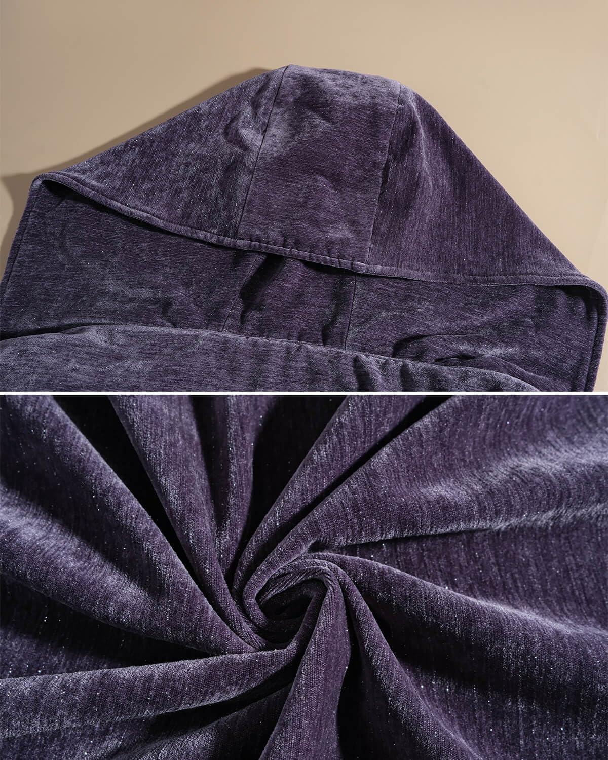Nuoqi Purple Cloak with Hood Women Regency Cape Renaissance Halloween Cloak - Image 7