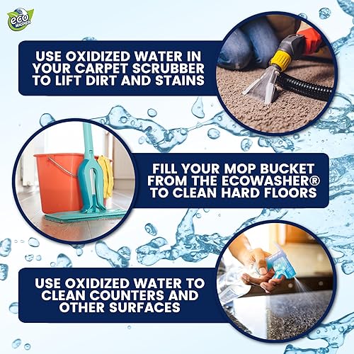 Miniatura 7 de NUEVO (actualización 2025) EcoWasher SE #1 Sistema de lavandería alimentado sin detergente para agua dura "ozono+ionización+imán"  Miles vendidos