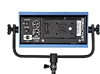 Vista 3 de Dracast Pro Series LED500 Kit de 3 luces LED bicolor con placas de batería de montaje en V y soportes de luz