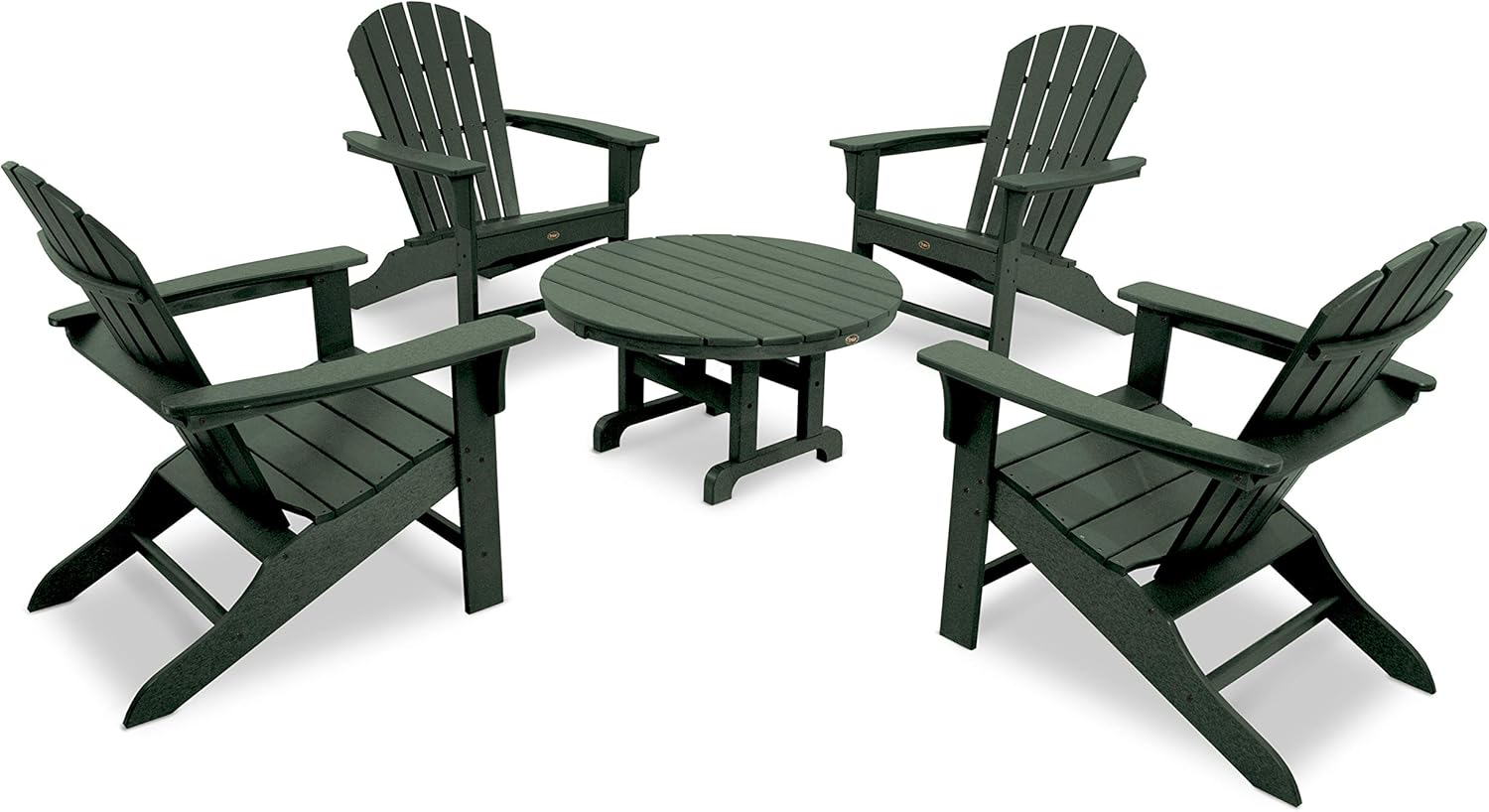 Trex Outdoor Furniture Yacht Club Shellback 5-Piece Adirondack Conversation Group