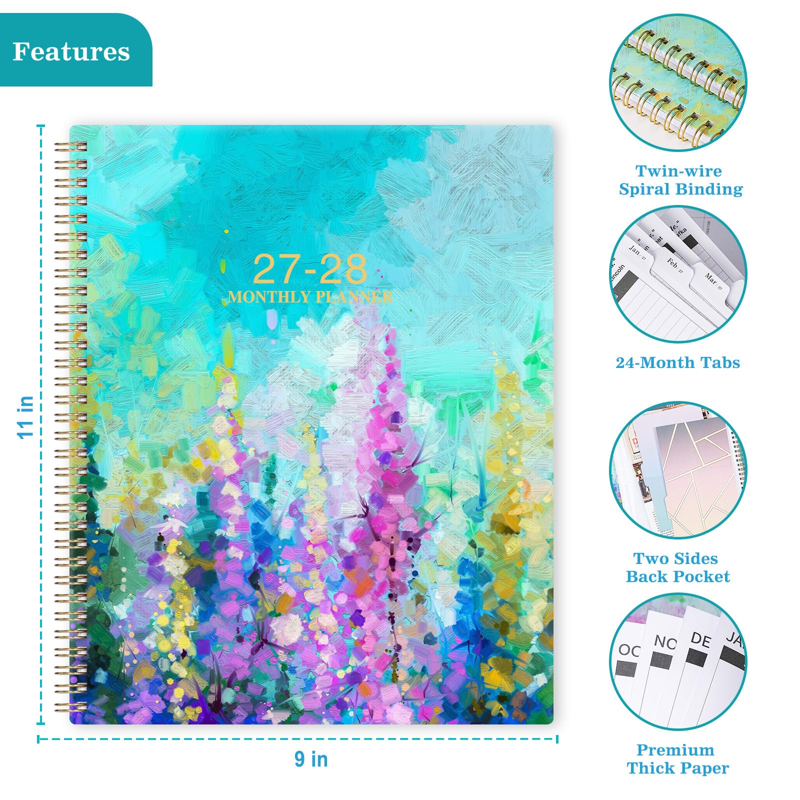 Amazon.com : 2027-2028 Monthly Planner - Yearly planners, Jan 2027