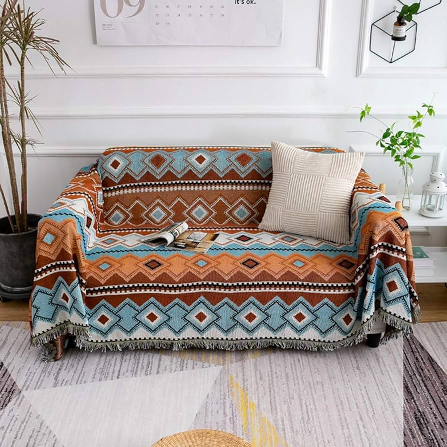 高品質 多機能 エスニック ソファカバー 大判 マルチカバー