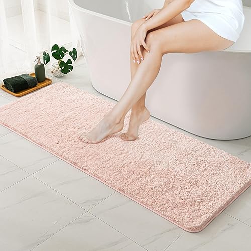 Miniatura 113 de MIULEE Alfombras de baño salvia, suaves y pequeñas, absorbentes, antideslizantes, de secado rápido, esponjosas, para baño, bañera y duchas, lavables