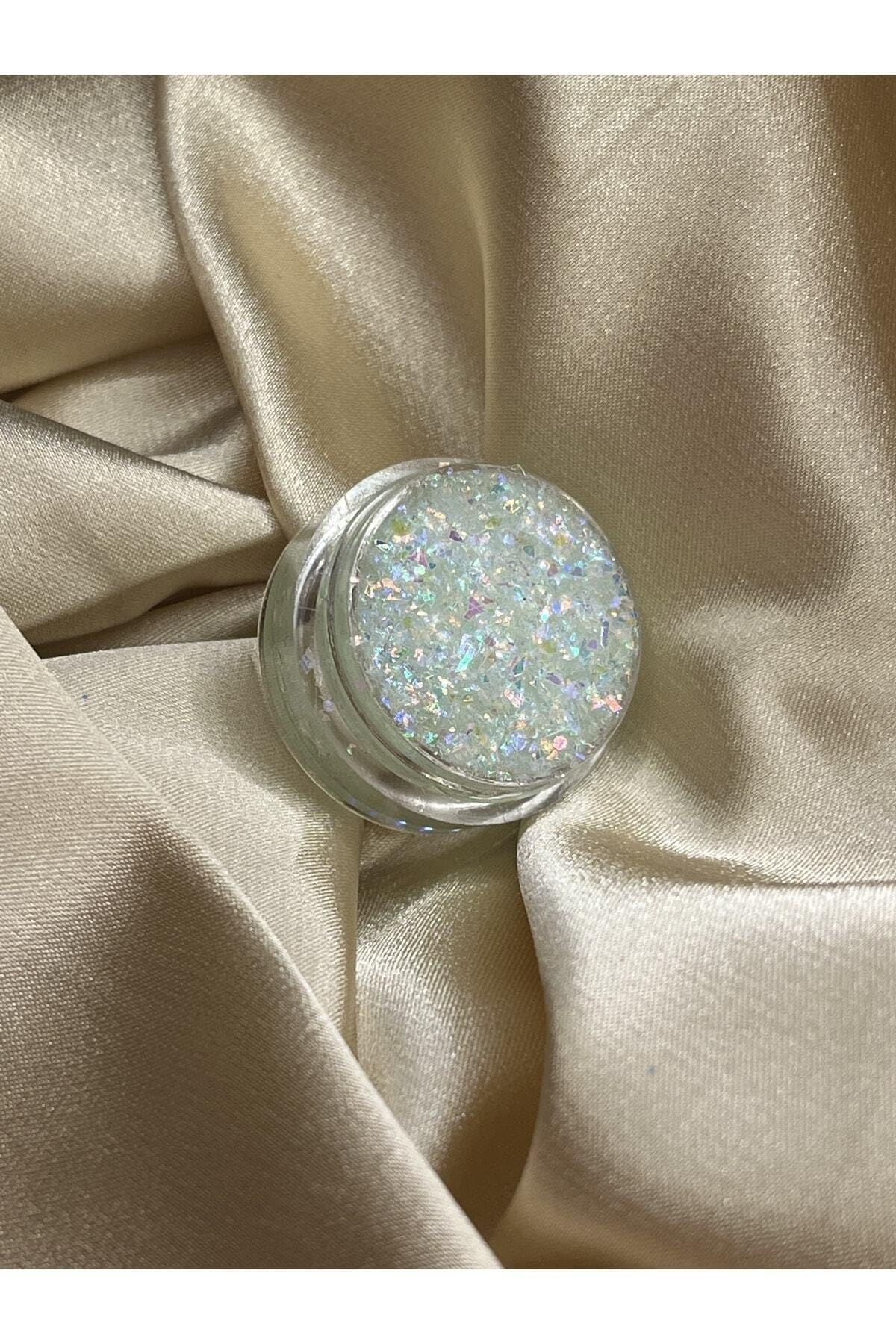 Hb Tasarım Jel Kıvamında Parlak Glitter - White Angel, 99hbbeyaz