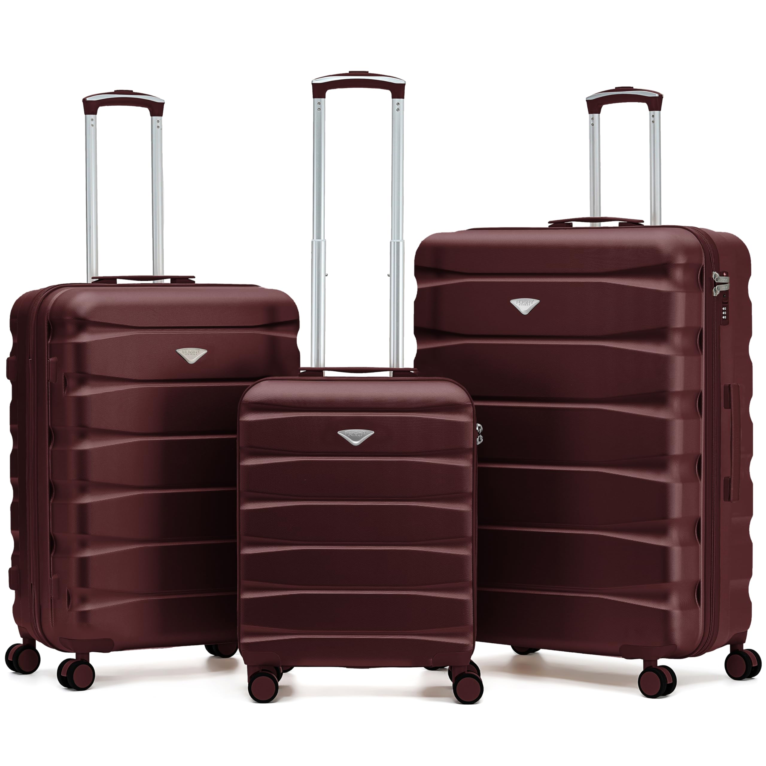 Flight Knight Underseat Cabin Suitcase 45x36x20cm | Free Hand Luggage for EasyJet & Wizz Air | Lightweight ABS Hard Shell with 8 Silent-Glide Spinner Wheels | Max Space Travel Bag — view 252